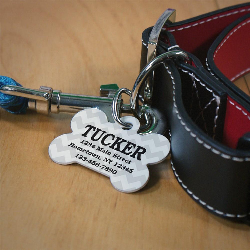 Personalized Chevron Dog Tag