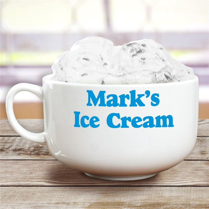 Personalized Any Message Here Ice Cream Bowl