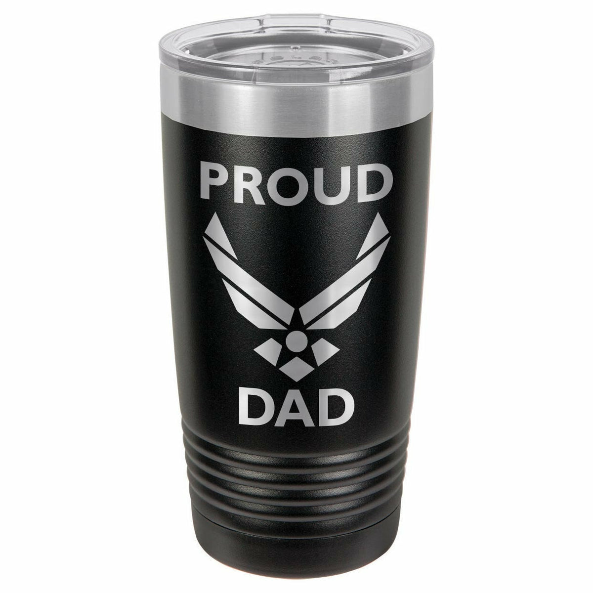 Proud Air Force Dad Drink Tumbler With Straw - ONLY GIFTS