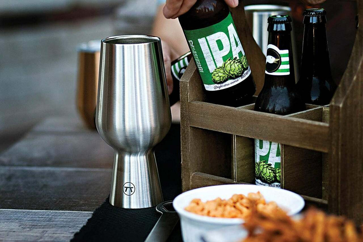 Custom Groomsmen Stainless Steel IPA Glass, Set of 2 - ONLY GIFTS