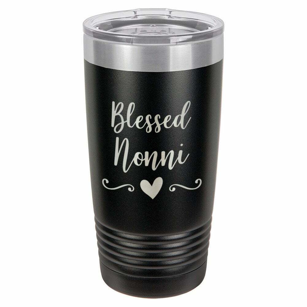 Blessed Nonni Drink Tumbler With Straw - ONLY GIFTS