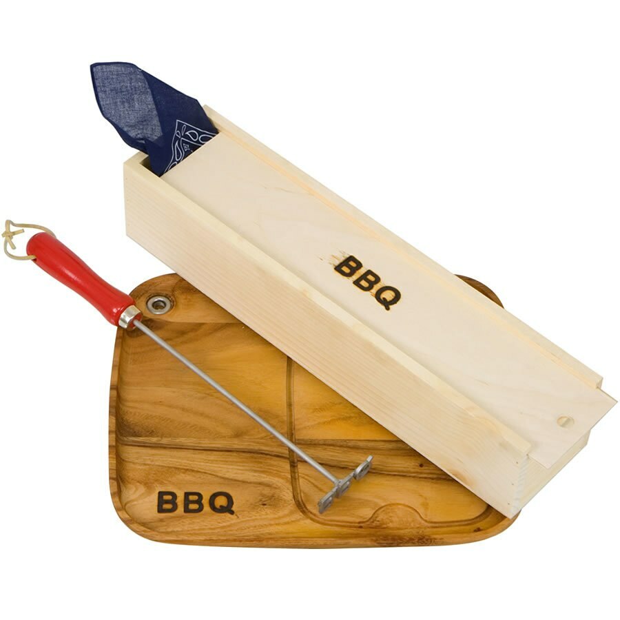 Personalized branding iron gift set