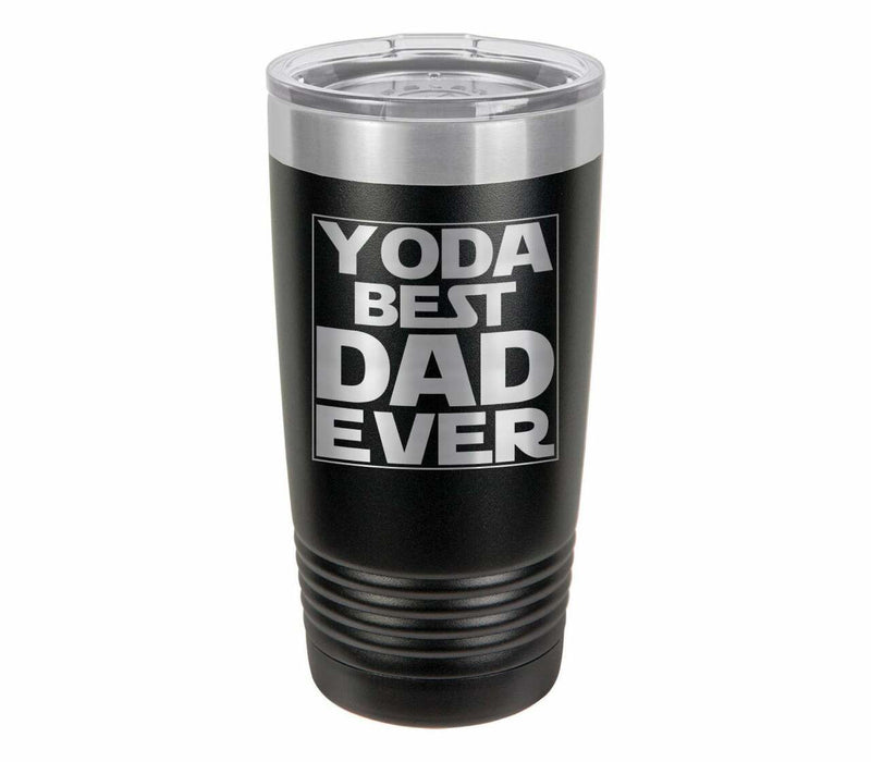 Yoda Best Dad Ever Drink Tumbler With Straw
