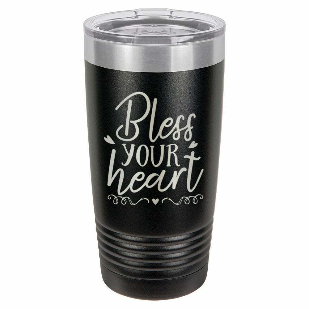 Bless Your Heart Drink Tumbler With Straw - ONLY GIFTS