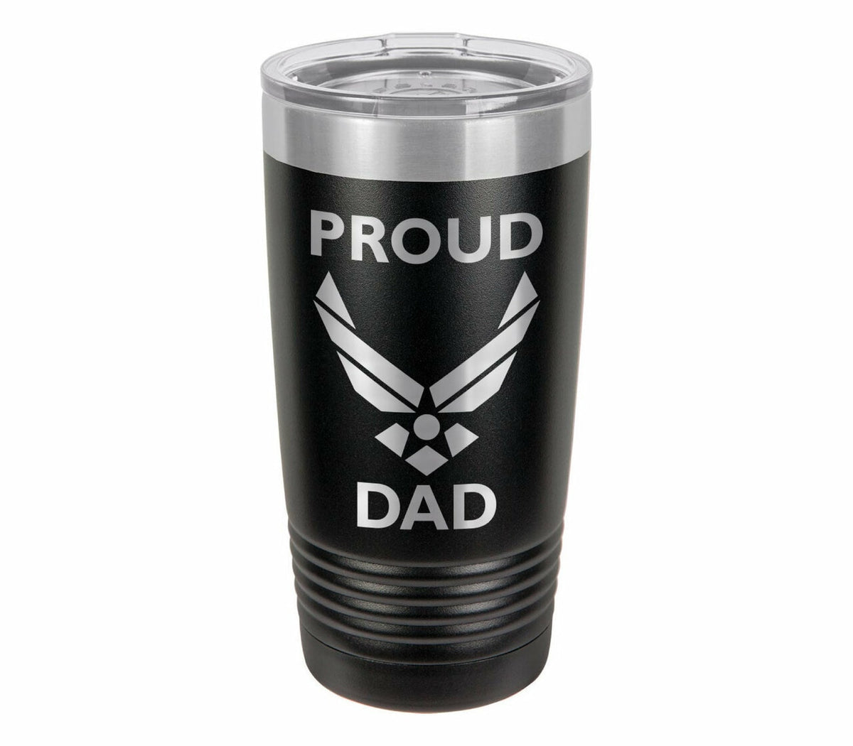 Proud Air Force Dad Drink Tumbler With Straw - ONLY GIFTS