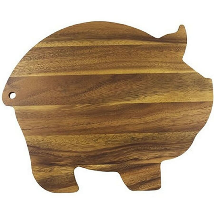 Acacia Wood Pig Cutting Board - ONLY GIFTS
