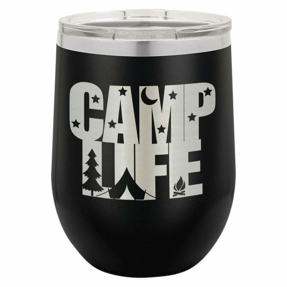 CAMP LIFE Drink Tumbler With Straw - ONLY GIFTS