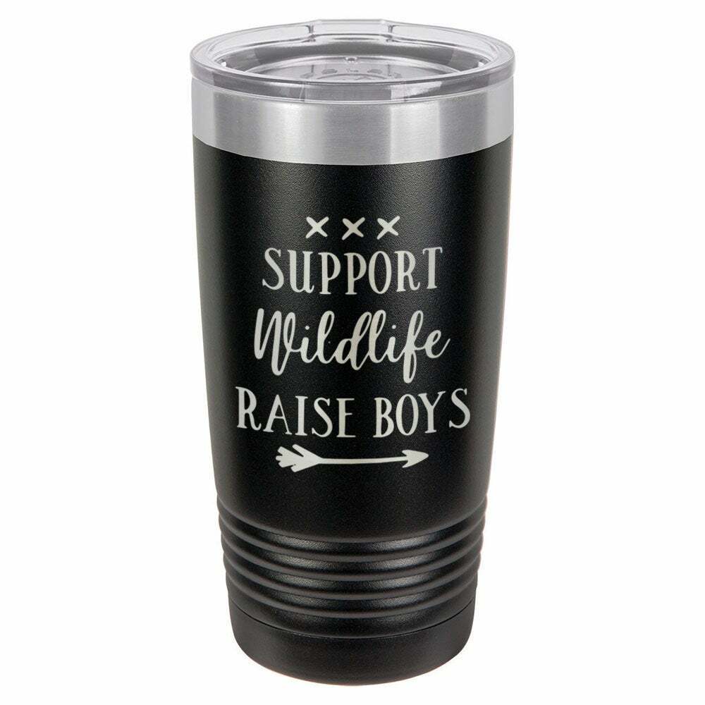 Support Wildlife Raise Boys Drink Tumbler With Straw - ONLY GIFTS