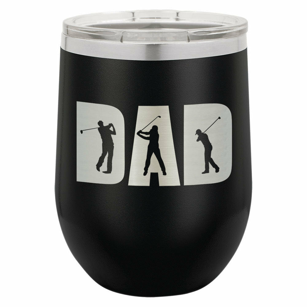 Golf Dad Knockout Drink Tumbler With Straw - ONLY GIFTS
