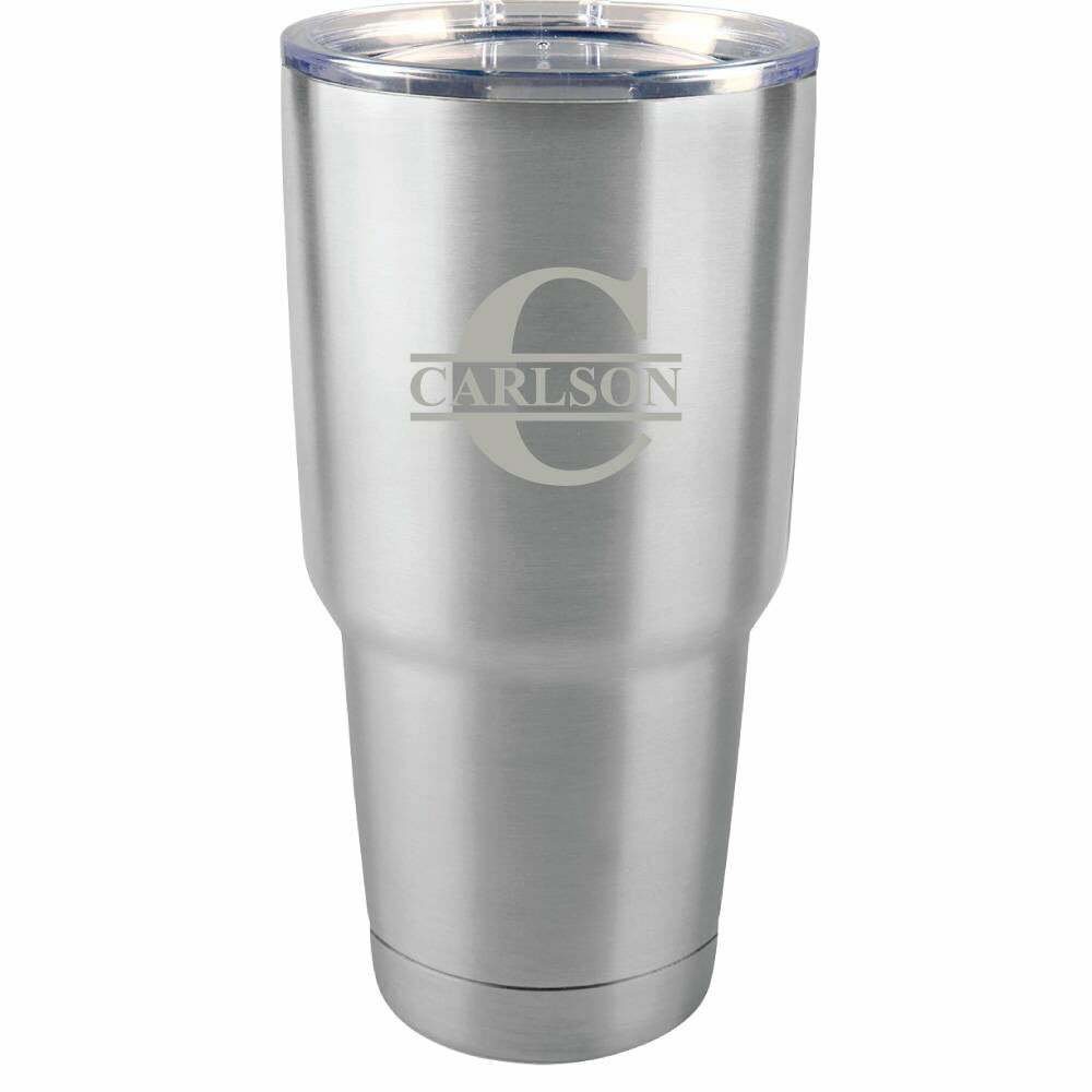 Monogram 30 oz Stainless Steel Drink Tumbler - ONLY GIFTS