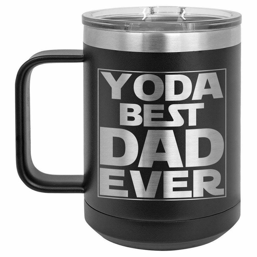 Yoda Best Dad Ever Drink Tumbler With Straw - ONLY GIFTS