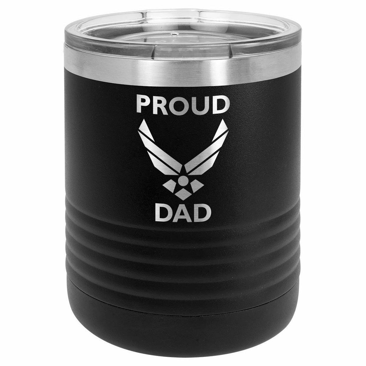 Proud Air Force Dad Drink Tumbler With Straw - ONLY GIFTS