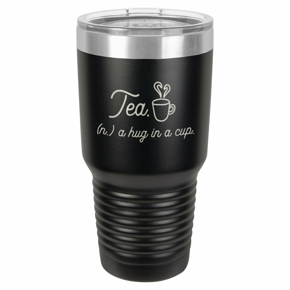 Tea A Hug In A Cup Drink Tumbler With Straw - ONLY GIFTS