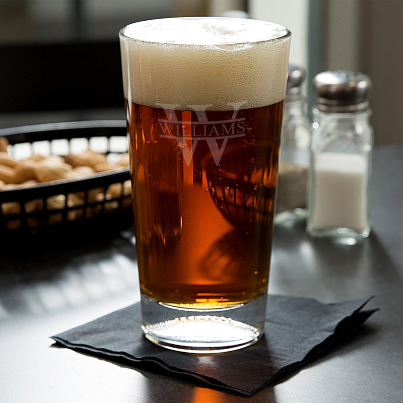 Biltmore Personalized Football Beer Glass