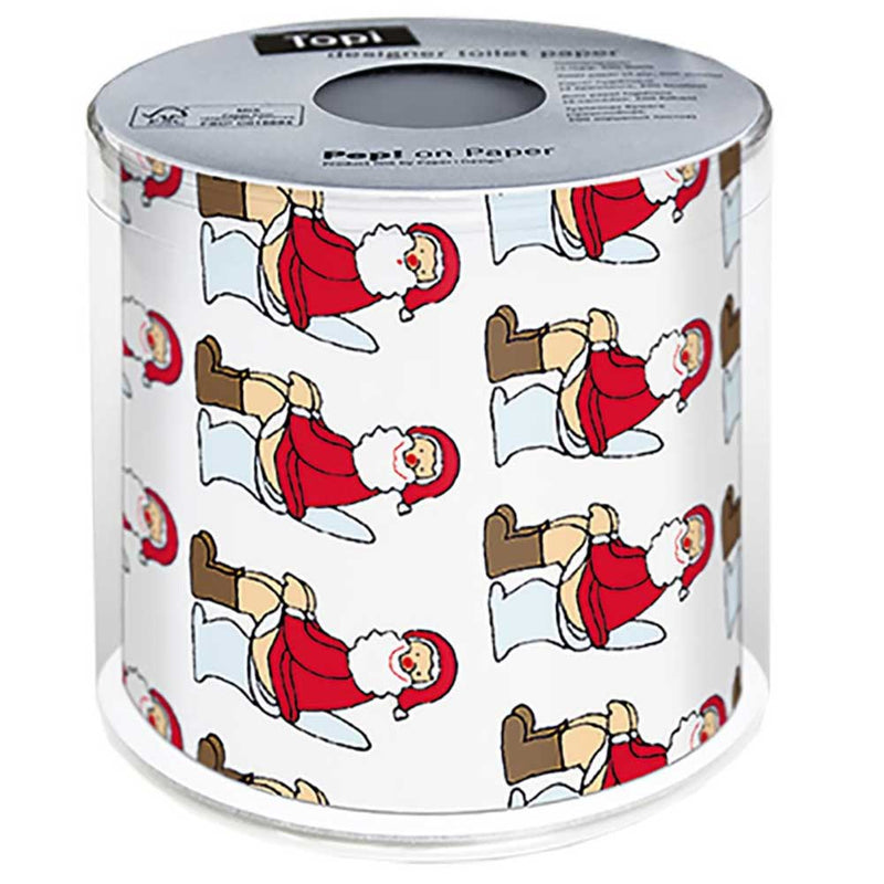Busy Santa Christmas Toilet Paper