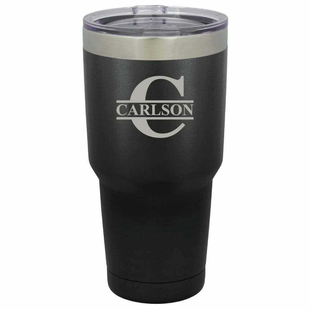 Monogram 30 oz Stainless Steel Drink Tumbler - ONLY GIFTS