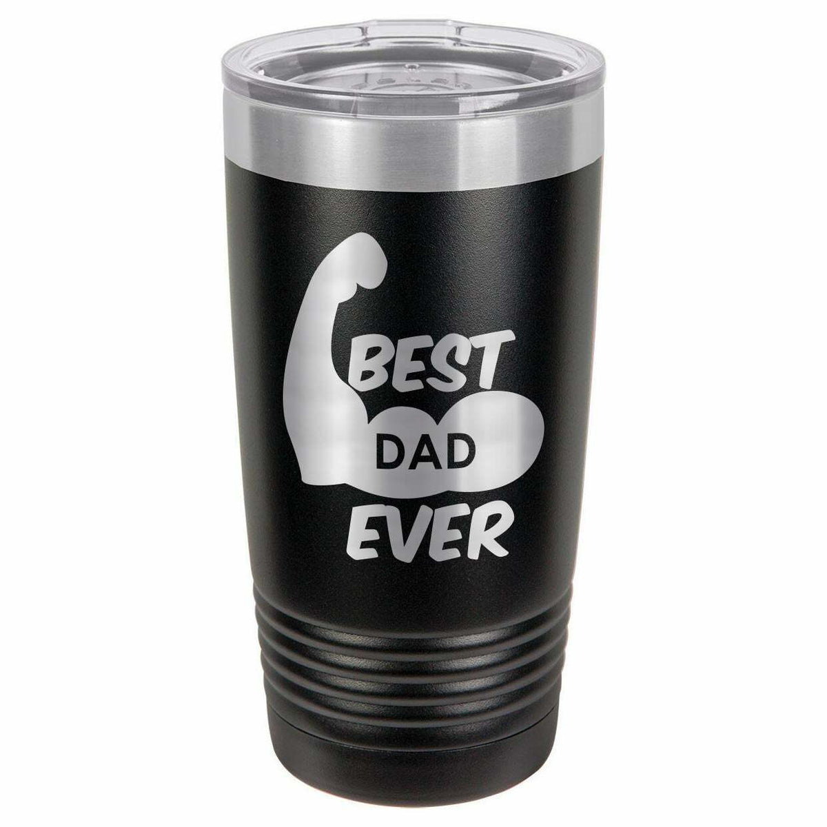 Best Dad Ever Muscles Drink Tumbler With Straw - ONLY GIFTS