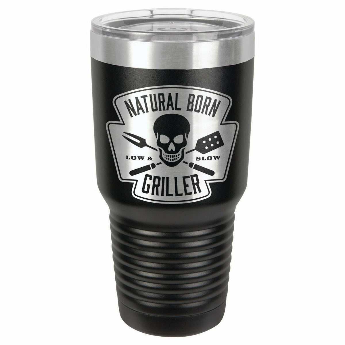 Natural Born Griller Drink Tumbler With Straw - ONLY GIFTS