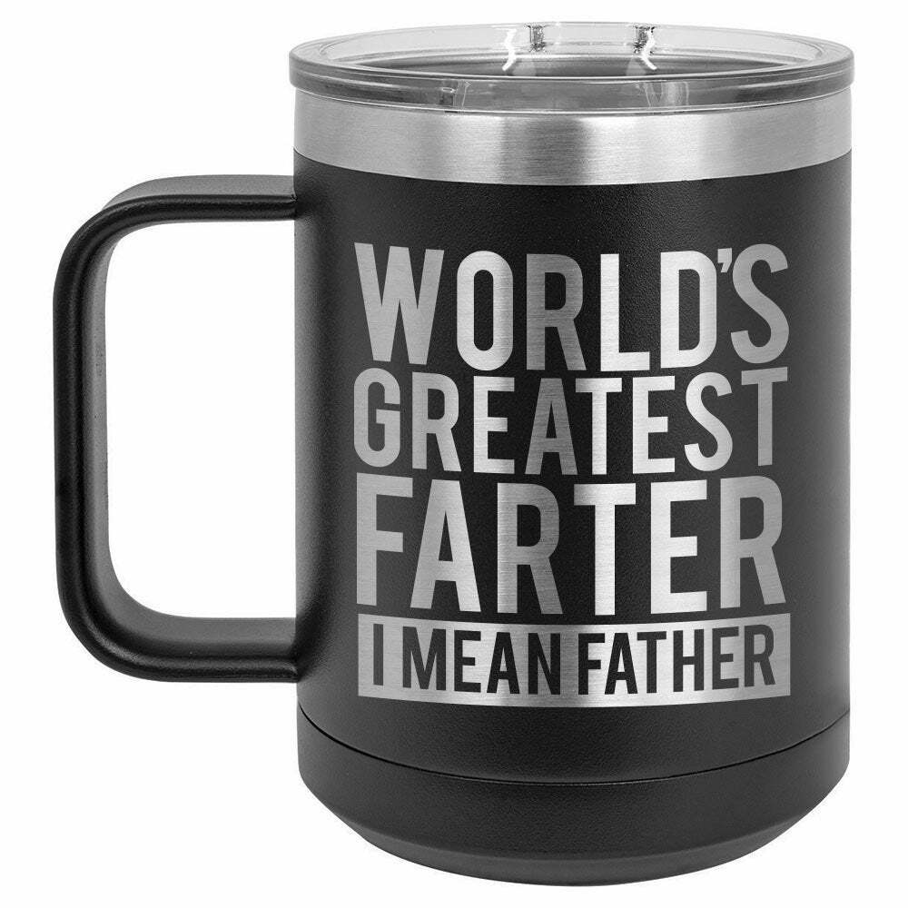 Worlds Greatest Farter Drink Tumbler With Straw - ONLY GIFTS