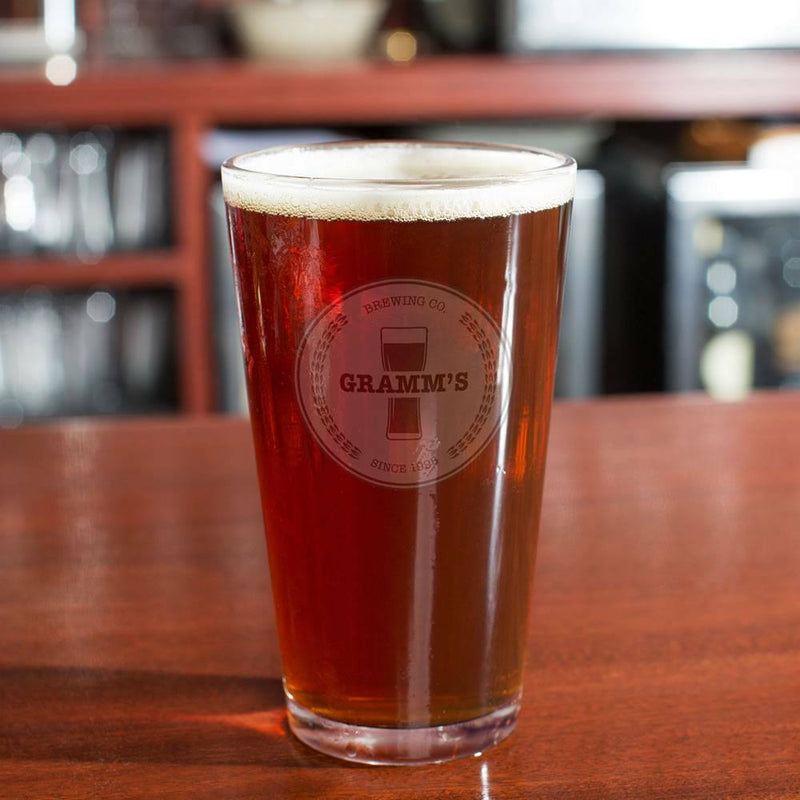 Classic Brewery Personalized Beer Glass