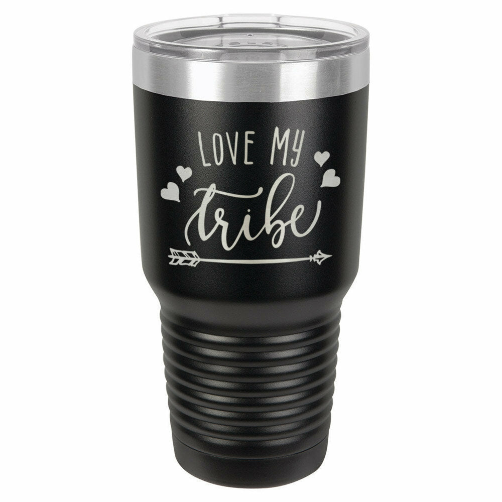 Love My Tribe Drink Tumbler With Straw - ONLY GIFTS