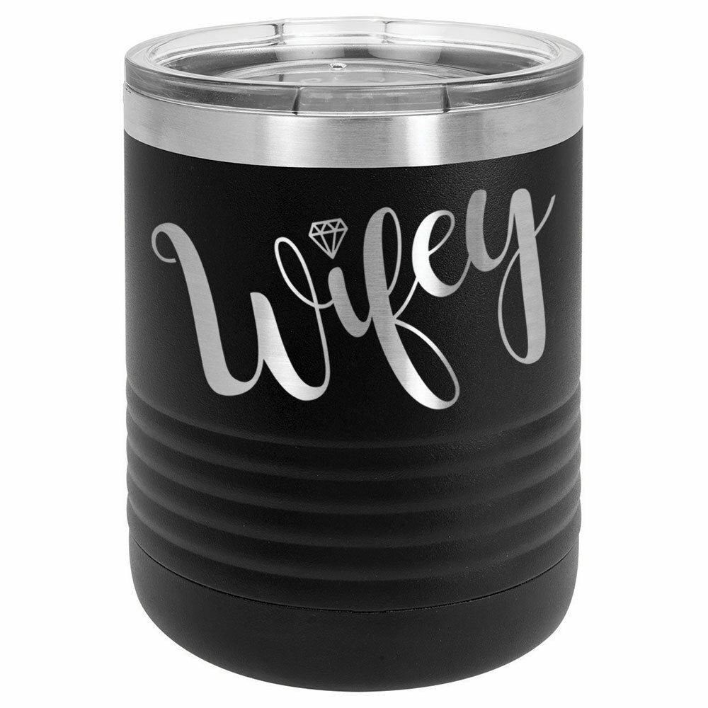 Wifey Drink Tumbler With Straw - ONLY GIFTS