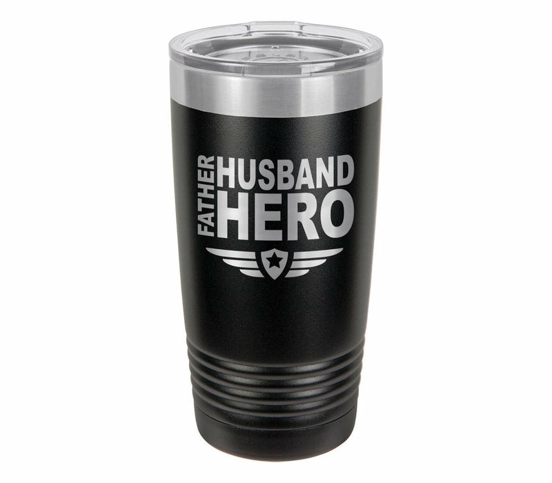Father Husband Hero Drink Tumbler With Straw