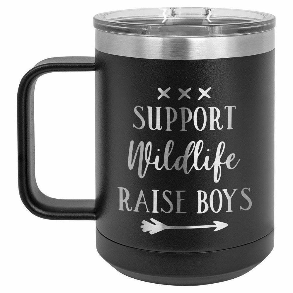 Support Wildlife Raise Boys Drink Tumbler With Straw - ONLY GIFTS