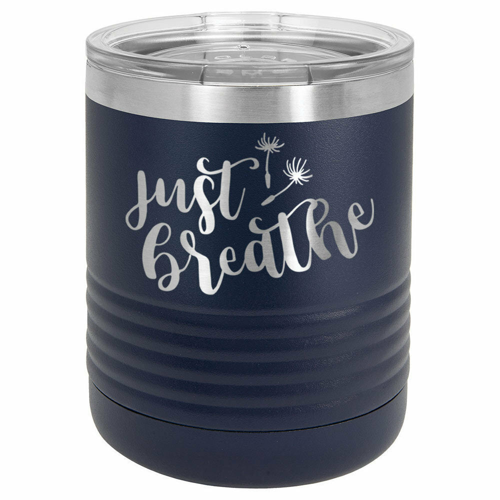Just Breathe Drink Tumbler With Straw - ONLY GIFTS