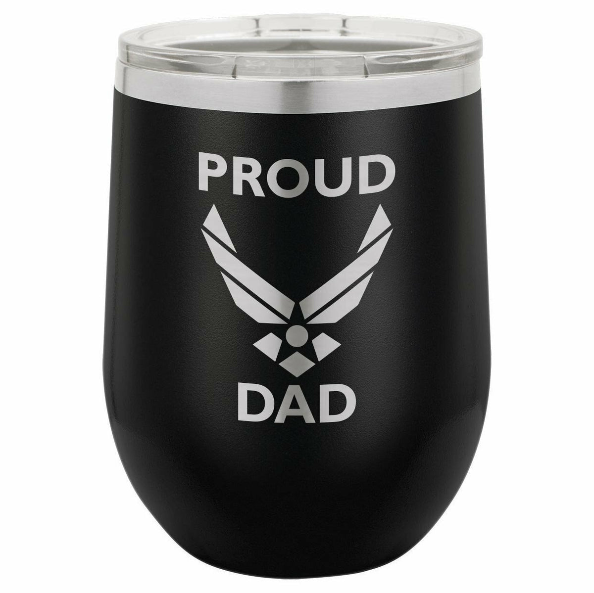 Proud Air Force Dad Drink Tumbler With Straw - ONLY GIFTS