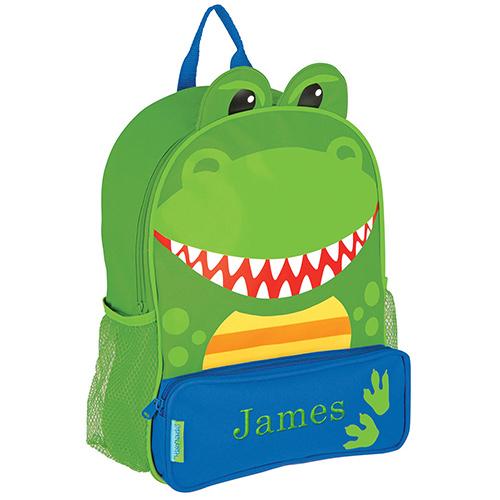 Embroidered Dinosaur Backpack