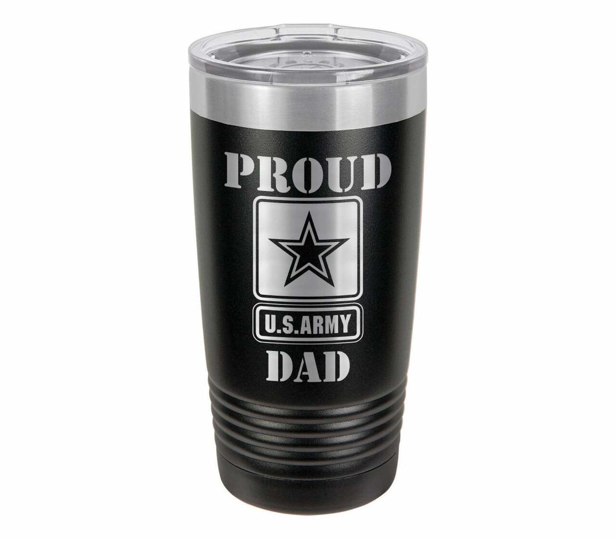 PROUD ARMY DAD Drink Tumbler With Straw - ONLY GIFTS