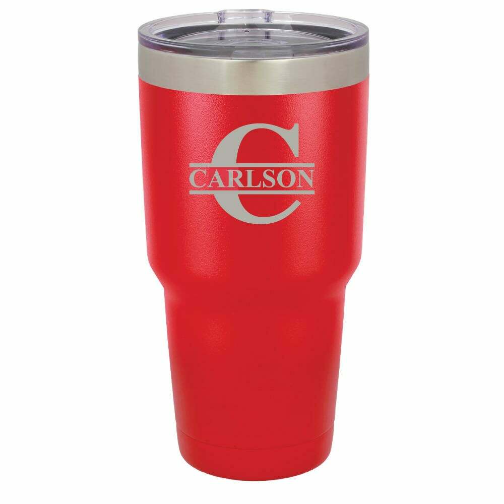 Monogram 30 oz Stainless Steel Drink Tumbler - ONLY GIFTS