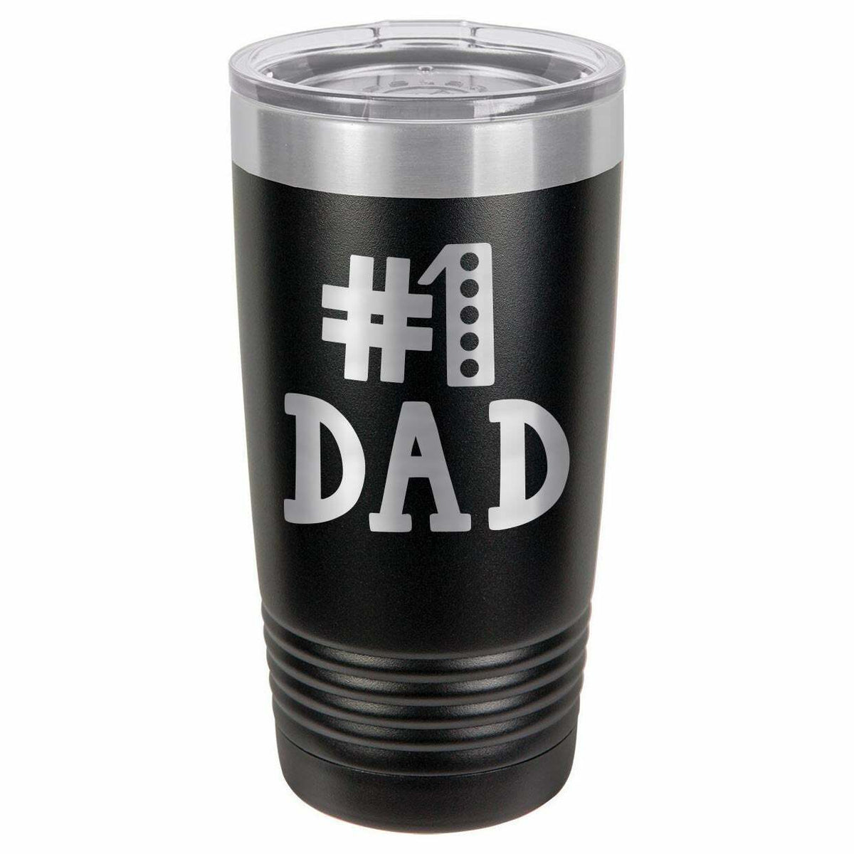 Number 1 Dad, #1 Dad Drink Tumbler With Straw - ONLY GIFTS