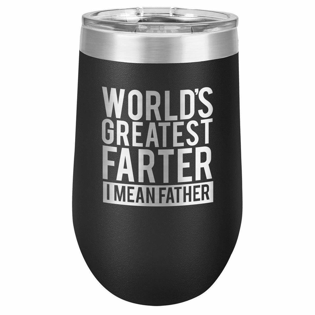 Worlds Greatest Farter Drink Tumbler With Straw - ONLY GIFTS