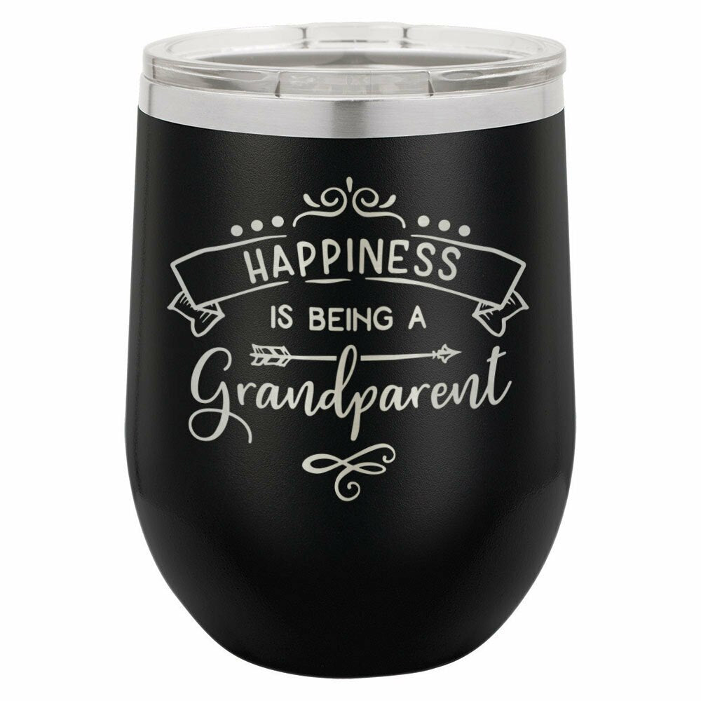 Happiness Is Being A Grandparent Drink Tumbler With Straw - ONLY GIFTS