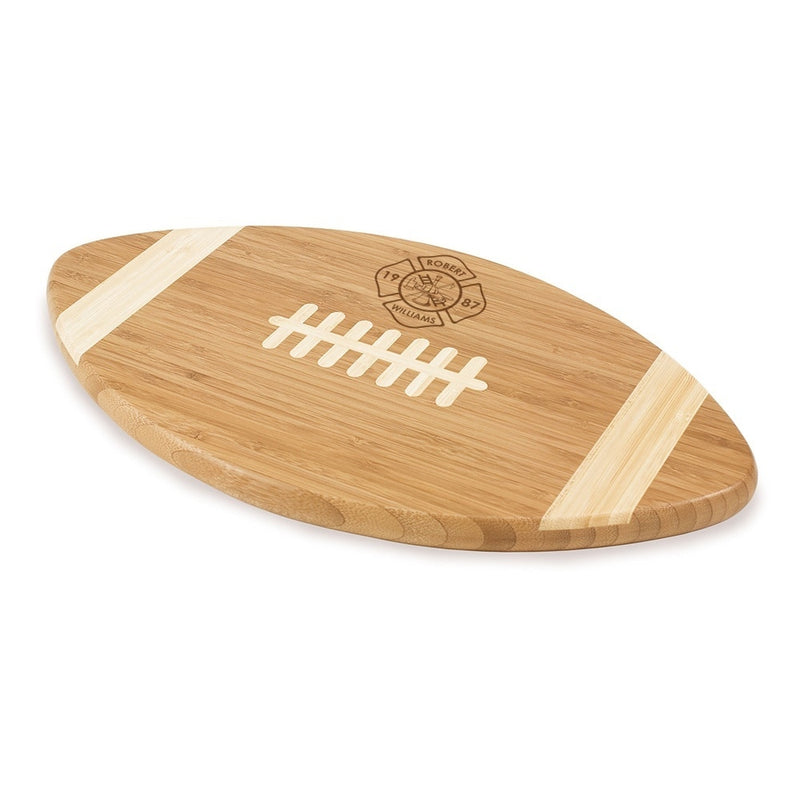 Fire Department Personalized Football Cutting Board