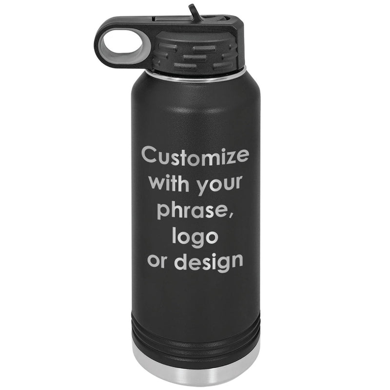 Personalized 32 oz Water Bottle w/ Straw