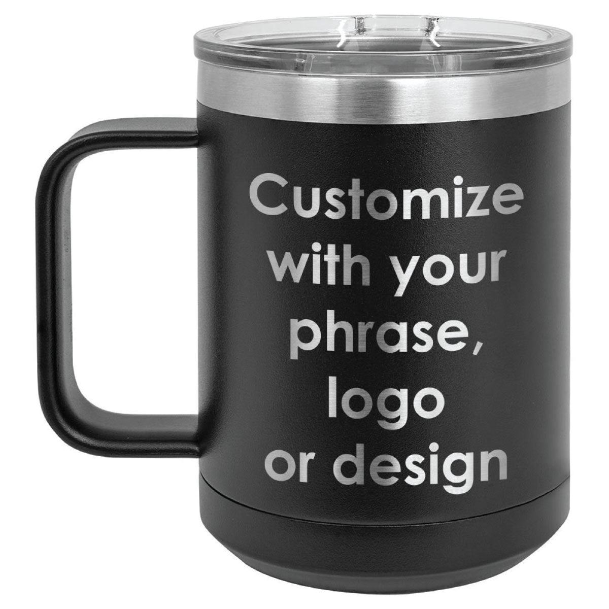 Personalized 15 oz Coffee Mug with Lid - ONLY GIFTS