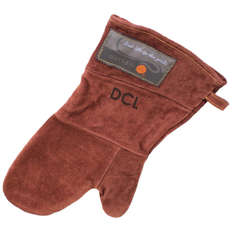 Personalized Leather Grill Mitt