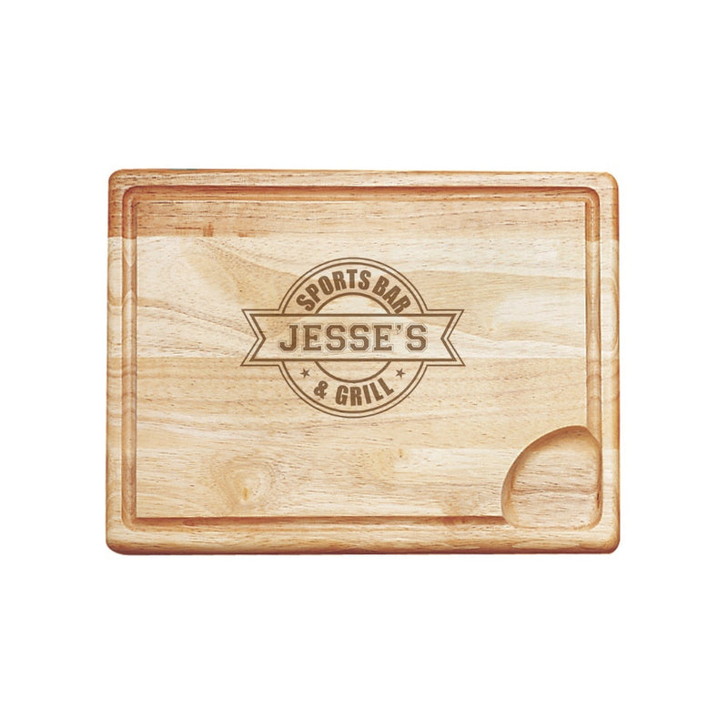 Sports Bar Personalized Carving Board