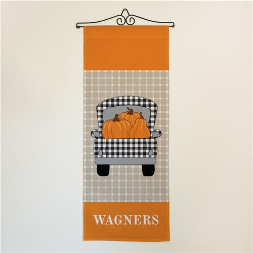 Personalized Welcome Buffalo Pumpkin Wall Hanging - ONLY GIFTS