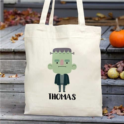 Personalized Halloween Frankenstein Tote Bag
