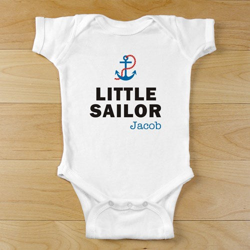 Personalized Little Sailor Infant Body Suit