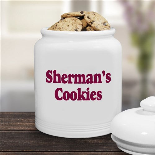 Any Message Personalized Ceramic Cookie Jar
