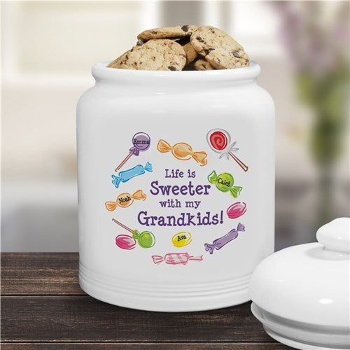 Life Is Sweeter Personalized Cookie Jar - ONLY GIFTS