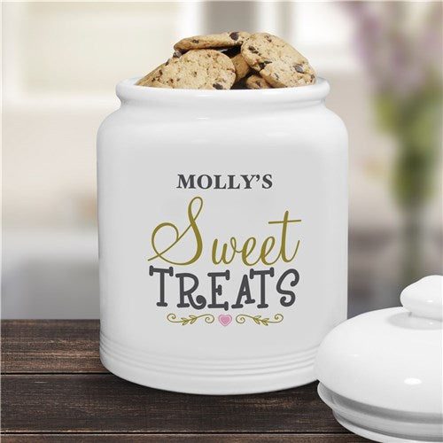 Personalized Any Name Ceramic Treat Jar - ONLY GIFTS