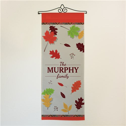Personalized Fall Leaves Wall Hanging - ONLY GIFTS