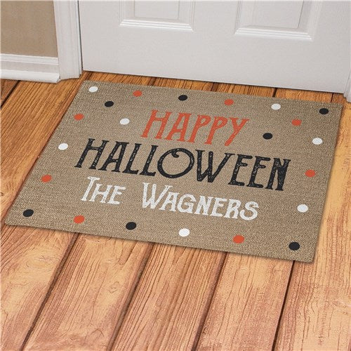 Personalized Happy Halloween Doormat