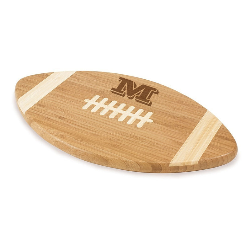 Vienta Initial Personalized Football Cutting Board